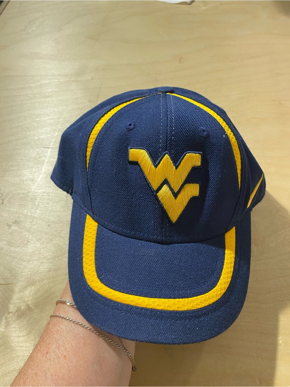 Nike Navy and Yellow Embroidered Logo Baseball Cap (SZ)